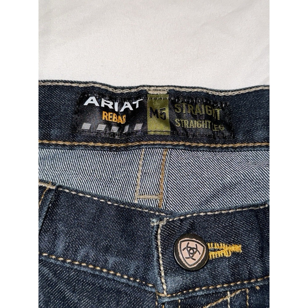 Men's Ariat M5 Rebar Straight Leg 36 X 36 Jeans Mint Condition - Picture 4 of 6
